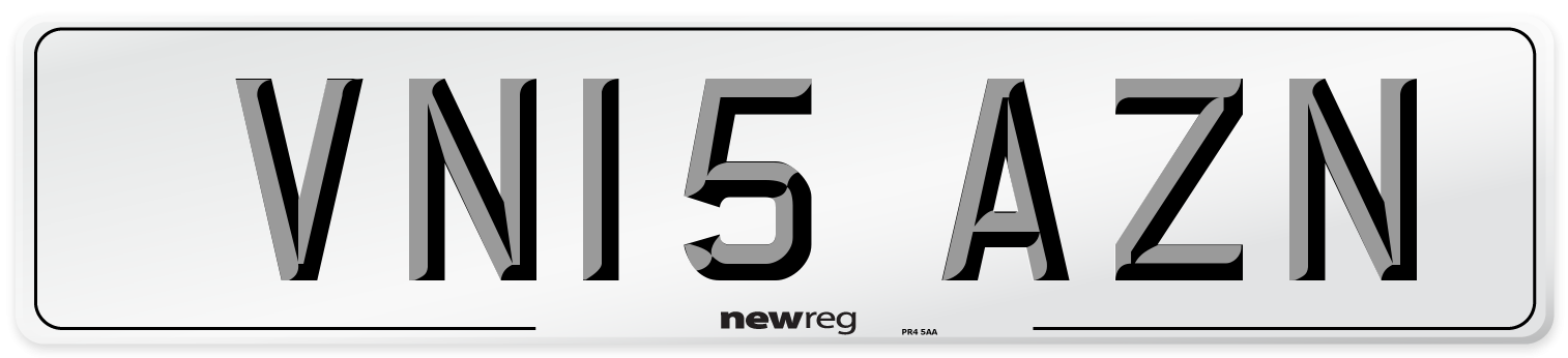 VN15 AZN Number Plate from New Reg